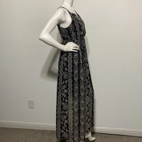Liz Lange Target Maternity Maxi Dress Black White Floral Size XS - Picture 8 of 12